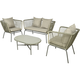 DekorDom Baštenski set 4/1 Dvosed, stolica 2pcs i stočić 9899109 KMG