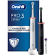 Oral-B rotary Pro 3 3900 Duo 2 pcs. White/Black + additional tip