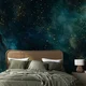 Tapeta temno modra abstrakcija z zlatom - 539x363