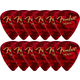 Fender 351 Shape Classic Celluloid Picks Red Moto Heavy 12 Pack