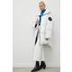 Pernata jakna MMC STUDIO Moonwalk za žene, boja: bijela, za zimu, oversize