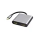 E-GREEN Adapter USB 3.1 tip C (M) - 2 x HDMI