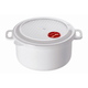 POSODA ZA MIKROVALOVNO PEČICO S POKROVOM 1,8L, PLASTIČNA, 20X10CM