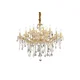 Ideal Lux - Kristalni luster na lancu FLORIAN 18xE14/40W/230V, prečnik 86 cm, zlatne boje