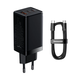 Baseus GaN3 Pro Wall Charger 2xUSB-C + USB-A 65W (black)