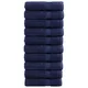 Vidaxl Premium kopalne brisače SOLUND 10 kos modra 100x150 cm 600 g/m2