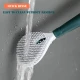 HOME & MARKER Silikonska večnamenska krtača, Ščetka za stranišče, Krtača za WC (Zelena) | FLUSHBRUSH