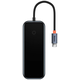 Baseus AcmeJoy series Hub 5in1 USB-C to 2xUSB 3.0 + USB 2.0 + USB-C PD + HDMI (dark grey)