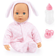 Lutka sa zvukovima Bayer - Anna Baby, svijetloružičasti zeko, 38 cm