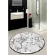 Lessentiel Maison Kupatilski otirač Marble, 140cm, Belo-crni