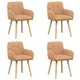 vidaXL vidaXL Jedilni stoli 4 pcs Bouclé Bež 59 x 57 x 85 cm, (5000296637)