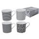 Heritage, komplet 4 skodelic - Shades of Grey (FBCh)