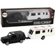 slomart LEAN TOYS Set vozil: Jeep s počitniško prikolico, kovinski elementi