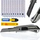 OEM Set Nož za Tapete With Aluminijasti Ohišjem + 10 Rezil – 18 mm Jeklo, 155 mm Dolžina | za Tapete v Papirju | Ergonomija Ročaj