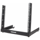 Intellinet Network Rack, Open Frame (Desktop), 8U, Flatpack, Black, 19, Three Year Warranty