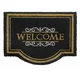 eoshop Podloga za vrata 188 Coco classic-welcome naravna/črna (Varianta: 001 black 188 coco classic-welcome 60x80 cm)