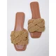 Trendyol Shoes Ženske papuče Takss25Te00030, Braon