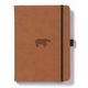 Dingbats A5+ Wildlife Brown Bear Notebook - Dotted