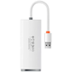 Baseus Lite Series Hub 4in1 USB to 4x USB 3.0, 25cm (White)