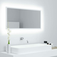 LED kupaonsko ogledalo bijelo 90 x 8,5 x 37 cm iverica