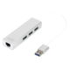 DIGITUS USB 3.0 3-Port Hub & Gigabit LAN-Adapter