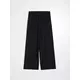 Sinsay - Wide leg pantalone sa viskozom - crno