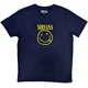 Nirvana Majica Yellow Smiley Navy L