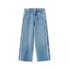 MANGO KIDS Kavbojke WIDEF moder denim / bela