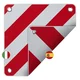 Northix Zadnja opozorilna tabla fleksibilna 50 x 50 cm za Italijo/Španijo 2v1