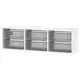 TROFAST Zidni element za odlaganje, bela/tamnosiva, 99x21x30 cm