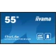 Iiyama LH5575UHS-B1AG 55 4K UHD Professional Digital Signage 24/7 display featuring Android OS