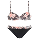BUFFALO Bikini rjava / svetlo roza / črna / bela