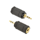 Gembird menjač pola kabla 3.5 mm-2.5 mm Crno