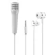 slomart AG100C Mini mikrofon za telefon srebrn