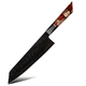 Damaskus kuhinjski nož Enjin - Kiritsuke / Rdeča / Rjava KP37394
