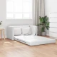 vidaXL Tla kavč postelja 2-v-1 Bela 124x71x78 cm umetni usnje