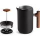 Fellow Clara French Press Matte Black + Walnut 700 ml