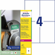 Avery Zweckform izjemno odporne etikete B3483-50, 105 x 148 mm, bele polietilenske etikete, A4, za tiskanje