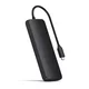 SATECHI Aluminium USB-C Hybrid Multiport adapter SSD Enclosure, HDMI 4K, 2 x USB-A 3.1 Gen 2 up to 10 Gbps-Black (ST-UCHSEK)
