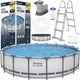 BESTWAY Okrugli bazen sa metalnim okvirom/ merdevinama i filter pumpom 549x122m Steel Pro max/