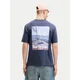 Jack & Jones Majica Riviera 12295161 Mornarsko modra Relaxed Fit