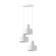Lestenec na vrvici RIF 3xE27/60W/230V bela