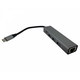 FAST ASIA Adapter-konvertor TIP C na 3xUSB 3.0+TIP C+RJ45