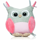 BabyOno Have Fun Owl Sofia plišana igračka sa zvečkom Pink 1 kom