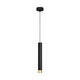 LED luster na sajli TUBA 1xGU10/4,8W/230V crna/zlatna