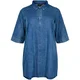 Zizzi Dolga srajca JEVIA moder denim