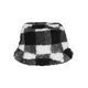 Sherpa Check Bucket Hat White/Black