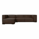 Temno rjava usnjena kotna zofa (levi kot) Madame - Windsor & Co Sofas