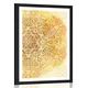 Plakat s paspartujem zlata etno Mandala - 40x60 silver