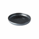 Črno-siv keramičen krožnik z dvignjenim robom MIJ Pearl, o 22 cm